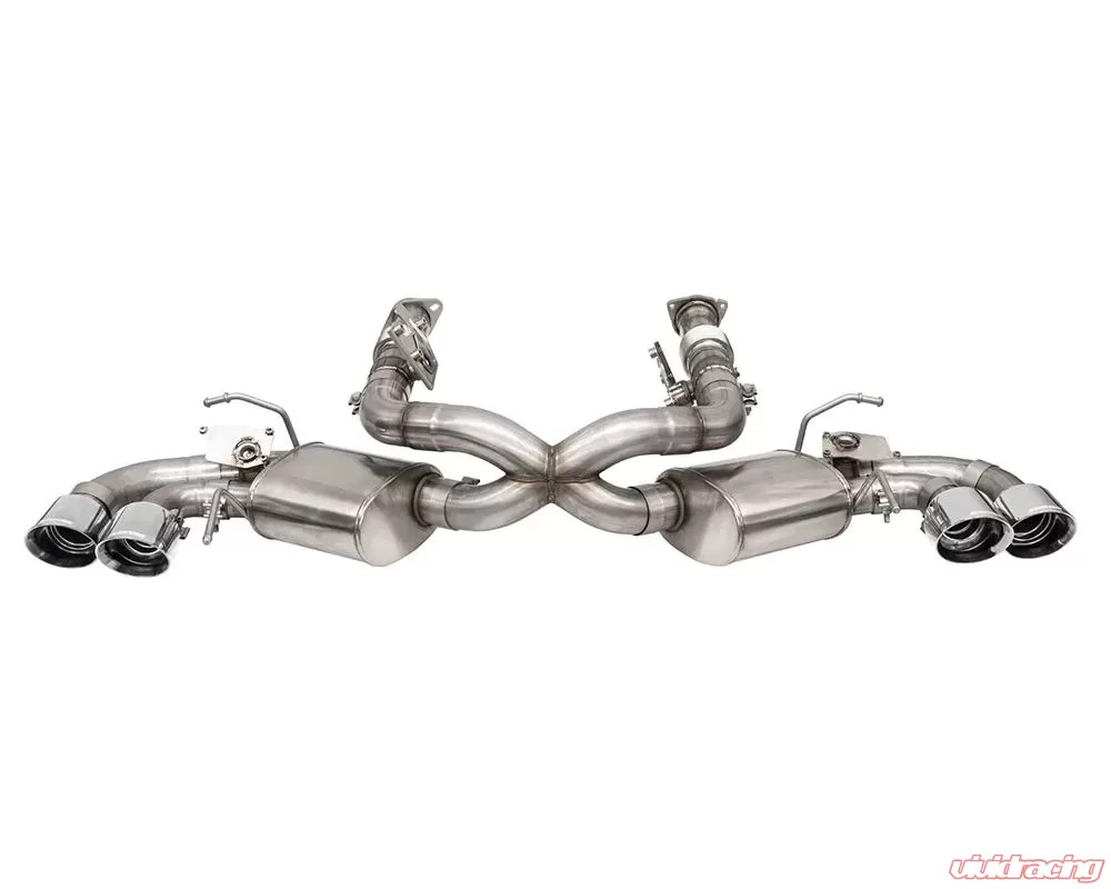 Corsa 3.0" AFM Catback Active Valve (NPP) w/ Twin 4.5" Polished Pro-Series Tips Chevrolet Corvette C8 6.2L V8 2020-2024