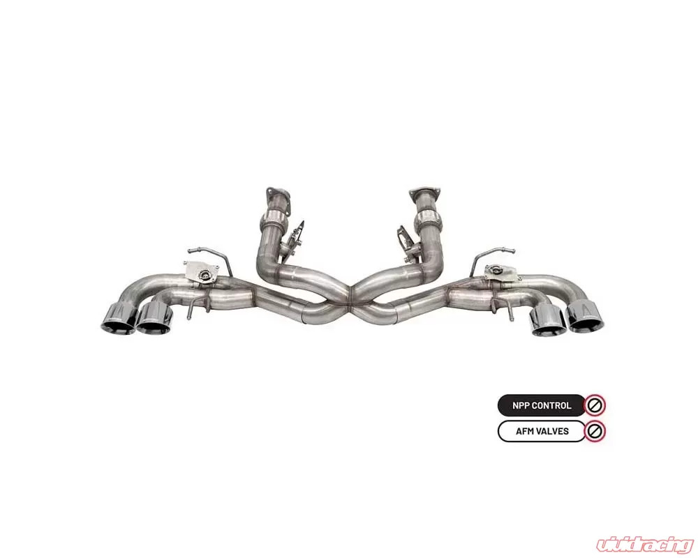 Corsa 3.0" Catback Exhaust w/Quad 4.5" Polished Tips Chevrolet Corvette C8 6.2L V8 2020-2024