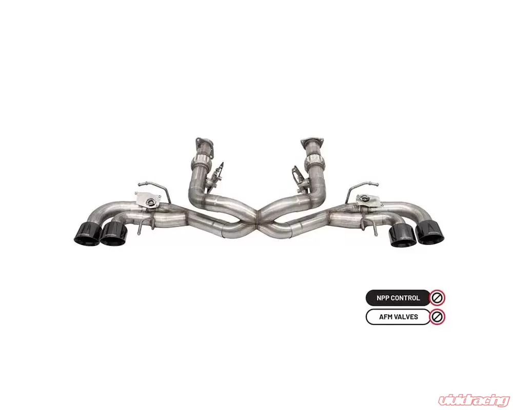 Corsa 3.0" Catback Exhaust w/Quad 4.5" Black Tips Chevrolet Corvette C8 6.2L V8 2020-2024