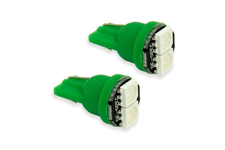 194 LED Bulb SMD2 LED Green Pair Diode Dynamics