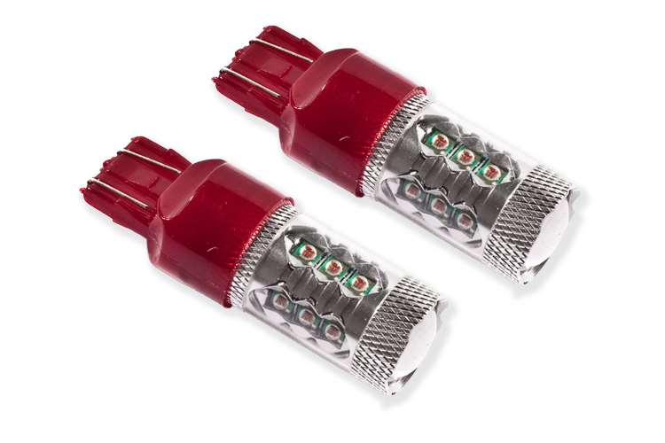 7443 LED Bulb XP80 LED Red Pair Diode Dynamics