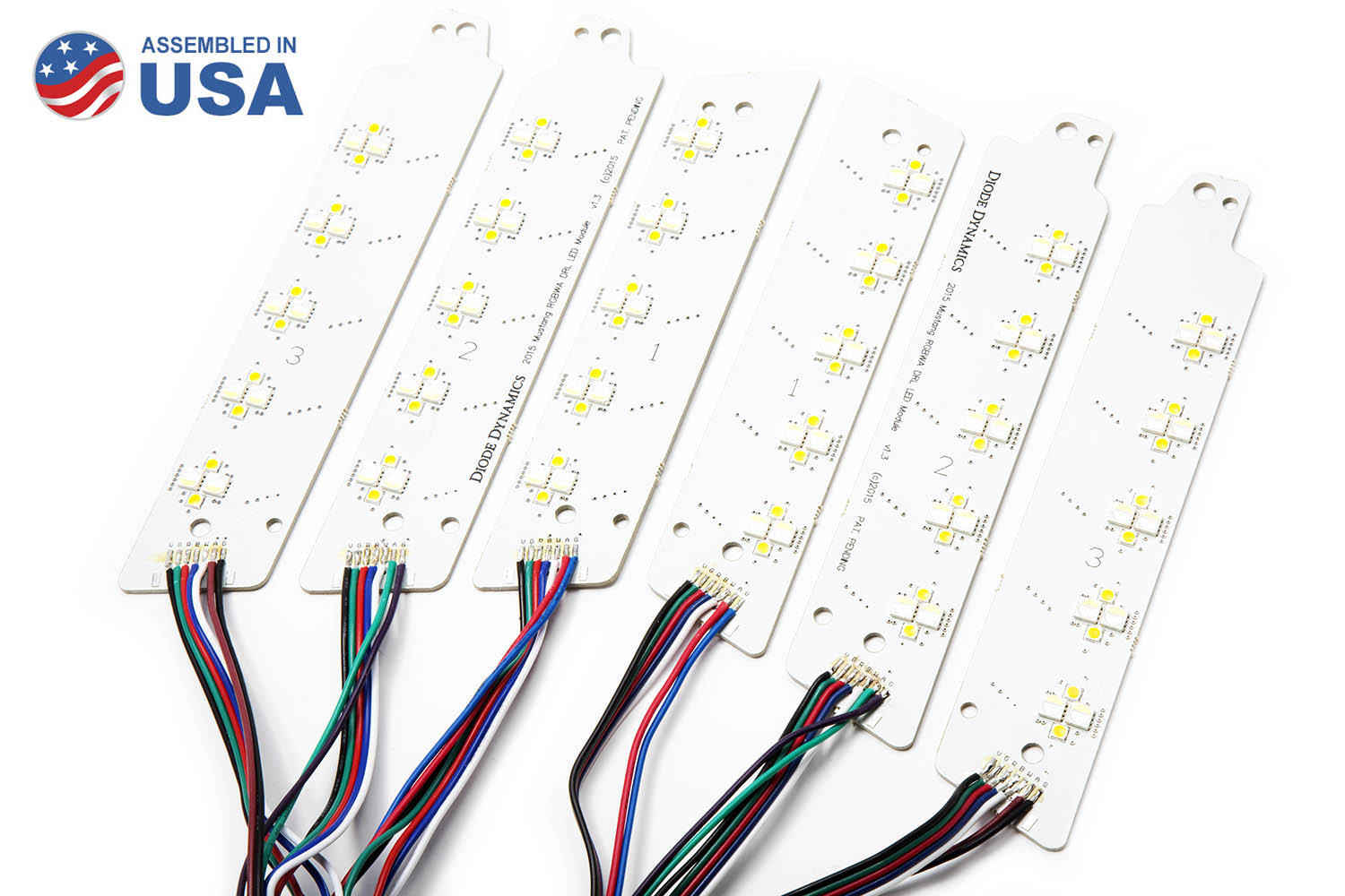 2015-2016 Ford Mustang RGBWA DRL LED Boards (USDM) Diode Dynamics