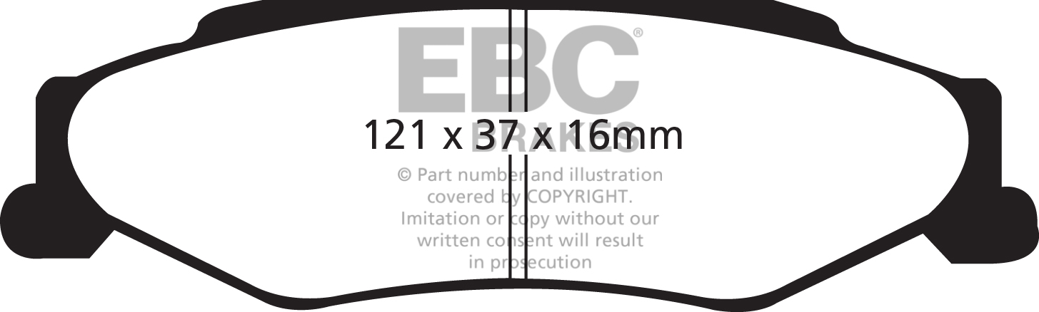 1997-2004 Chevrolet C5 Corvette, 5.7L, V8, Bluestuff NDX   Fastest Street and Race Pads REAR Disc Brake Pad Set FMSI D732, DP51