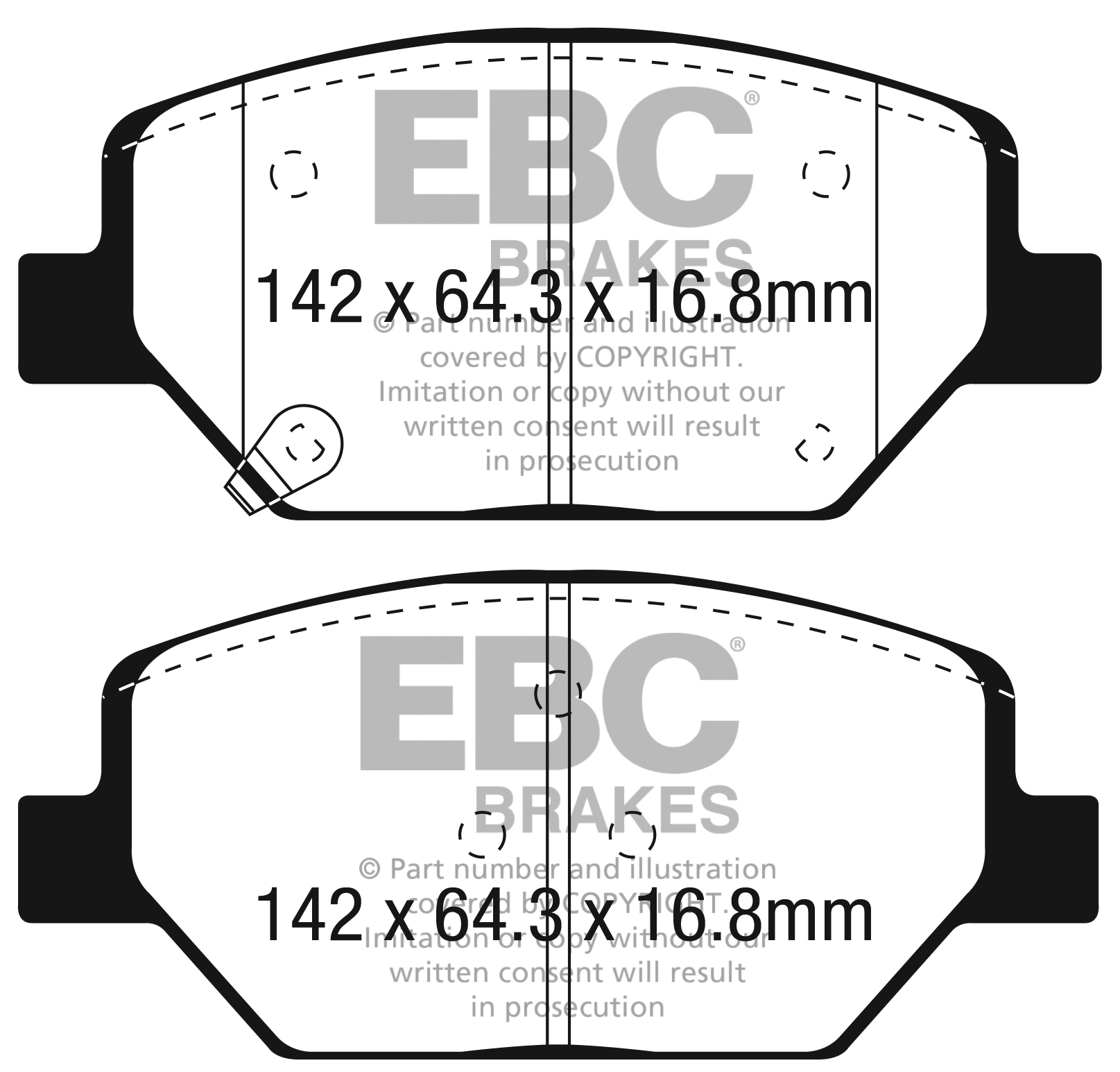 2014-2015 Chevrolet Camaro LT, LS,  3.6, V6  Yellowstuff Our Flagship range FRONT Disc Brake Pad Set FMSI D1886, DP43065R