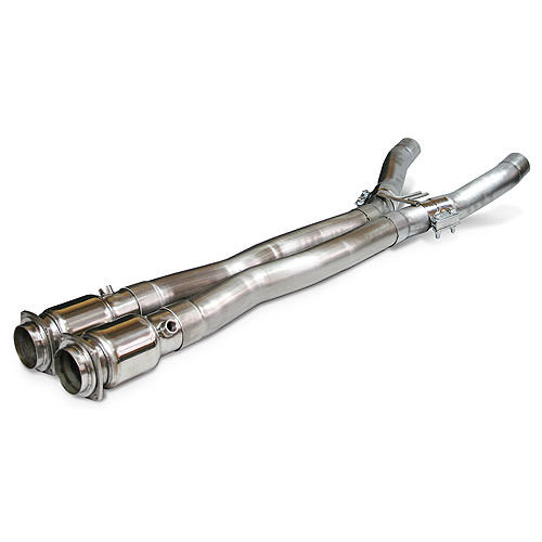 C7 Corvette 2014-19, Intermediate X Pipes, 2.5 in Diameter, Stainless, Natural,  Kit