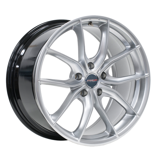 16-22+ Camaro F01 20x10 +28 Wheel (Front), Liquid Silver Forgeline