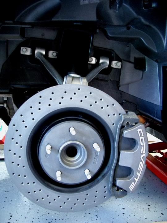 C6 Corvette Genuine GM OEM Z51 Brake Upgrade Package, Drilled Rotors and Z51 Brackets