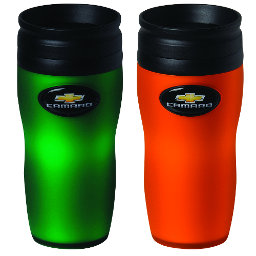 2010-2017 Camaro Soft Touch Logo Travel Mug, 16 oz.