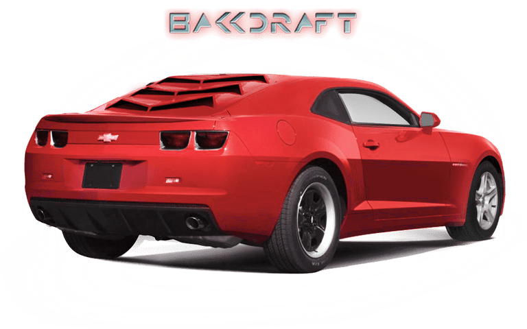 2010-15 5th Gen Camaro GlassSkinz Bakkdraft Rear Window Valance / Louver