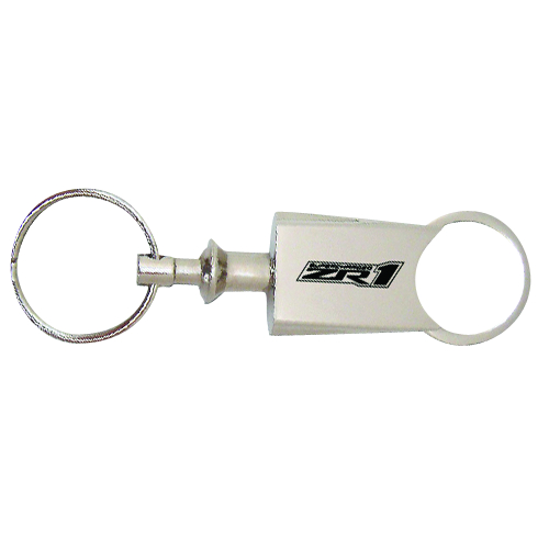 C6 Corvette ZR1 Chrome Pull Apart Key Fob, Keychain