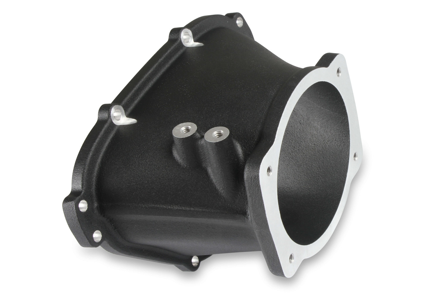 HOLLEY 105mm Cast Alumium TB Adapter LS3 Low-Ram, Black Powder Coat, GM LS-Serie