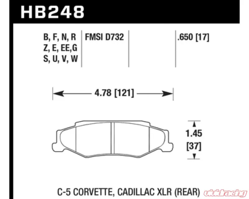 Hawk Performance DTC-80 Rear