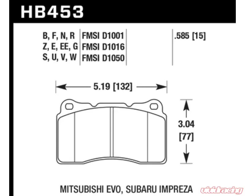 Hawk Performance DTC-80 Front