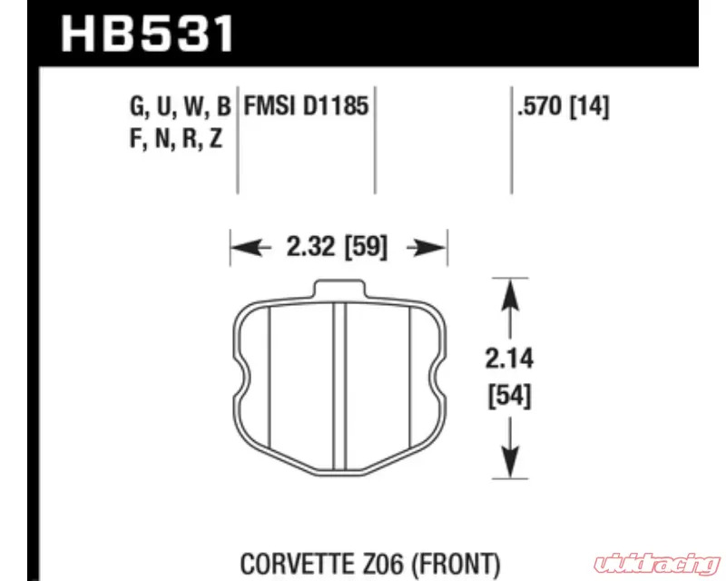 Hawk Performance DTC-80 Chevrolet Front