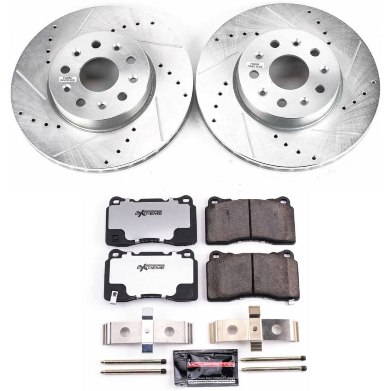 16-22+ Camaro LS/LT Front 4-Piston Z26 Street Warrior Brake Upgrade Kit, Power Stop