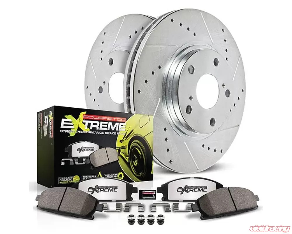 Power Stop Front Z26 Street Brake Kit Chevrolet C8 Corvette Stingray 2020-2024