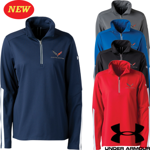 C7 Corvette, C7 Corvette Logo, Ladies Under Armour Qualifier Quarter Zip Jacket