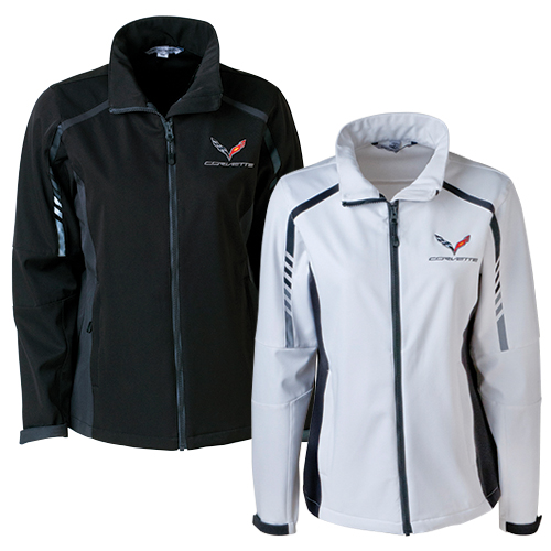 C7 Corvette, Ladies C7 Logo Corvette EMBARK SOFT SHELL Jacket