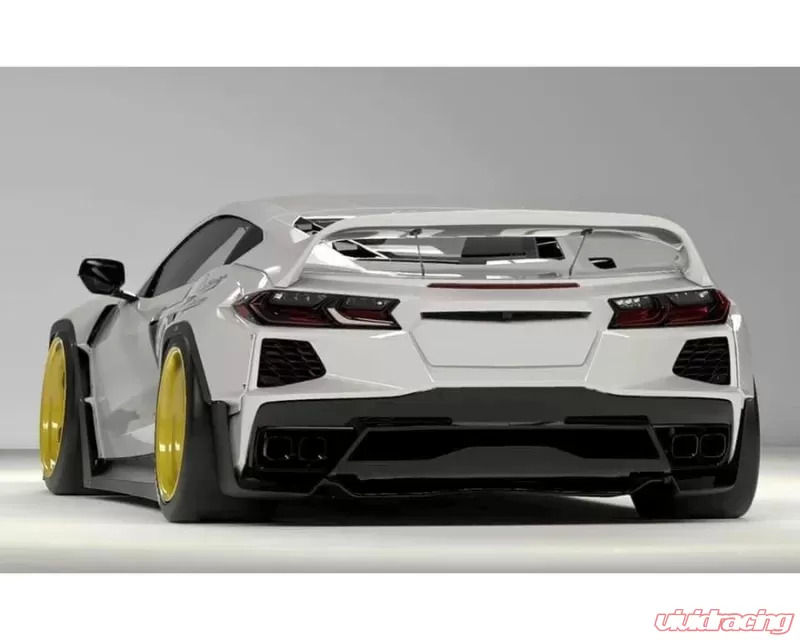 Pandem Aero FRP Rear Wing Chevrolet Corvette C8 2020