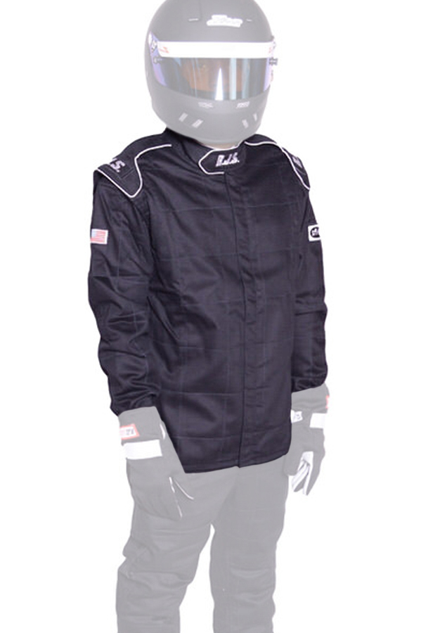 RJS, Racing Jacket Black XX-Large SFI-3-2A/5 Fire Retardant Cotton