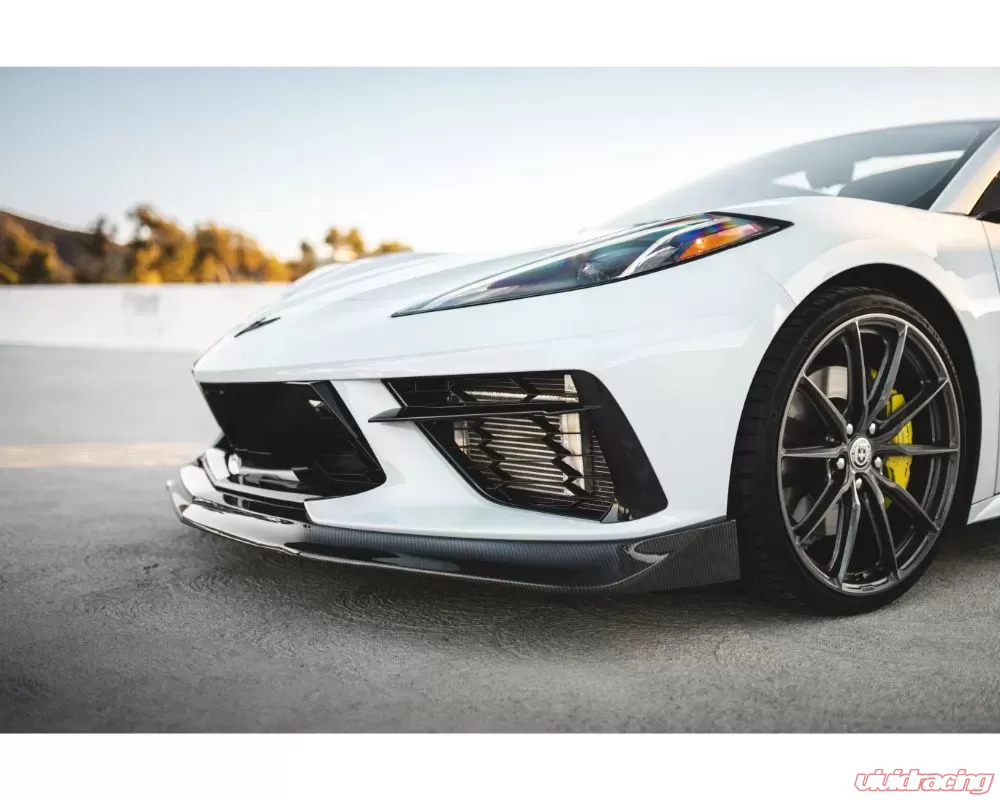 Street Hunter Carbon Fiber Front Lip (Stock Body) Chevrolet C8 Corvette Stingray 2020-2024