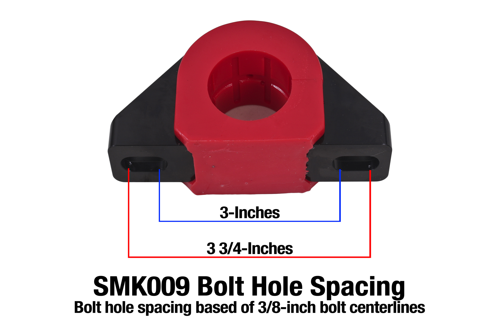 Sway Bar Mount, Billet Alum Mount, 1.25 Inch Poly Bushings, Fits 2010-2015 Chevrolet Camaros, BMR Suspension - SMK009