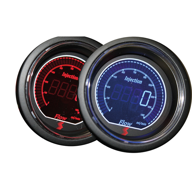 Snow Safe Injection™  Flow Gauge Red / Blue