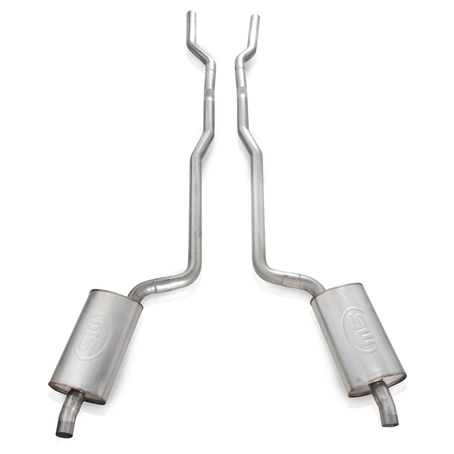 1968-1972 Corvette 5.3L, 5.7L SW Catback Dual Long Chambered Mufflers Performance Connect