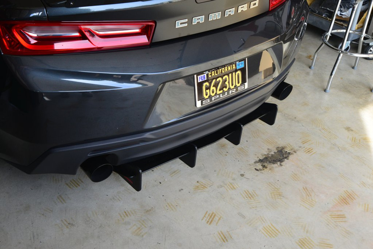 16-18 Camaro LS/LT/SS Dual Tip Rear Diffuser, Standard