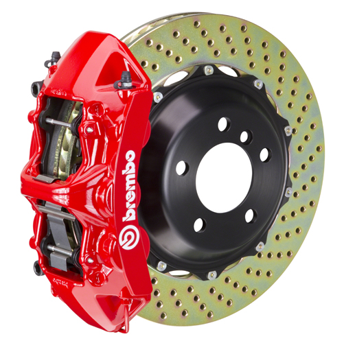 Brembo 20+ Corvette C8/C8 Z51 Front GT BBK 6 Piston Cast 380x32 2pc Rotor Drille