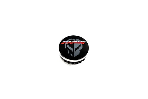 C8 Corvette 2020 + GM OEM Accessory, C8 Wheel Center Caps, Corvette Racing JAKE Logo, Single Cap
