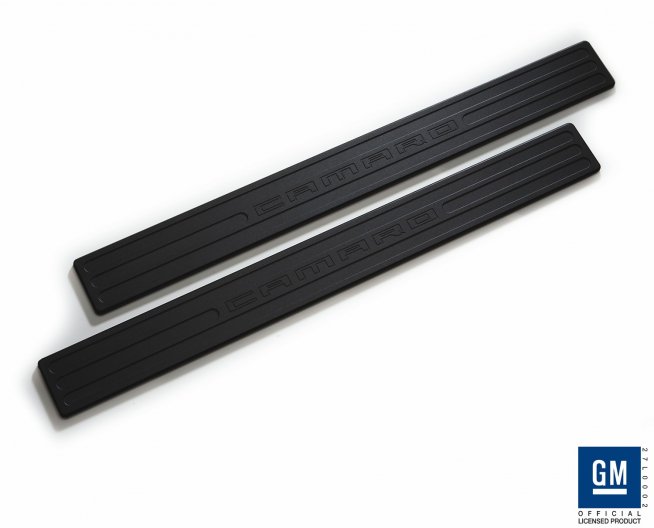 Camaro 2010-2013 Black Door Sills - Black Powder coated