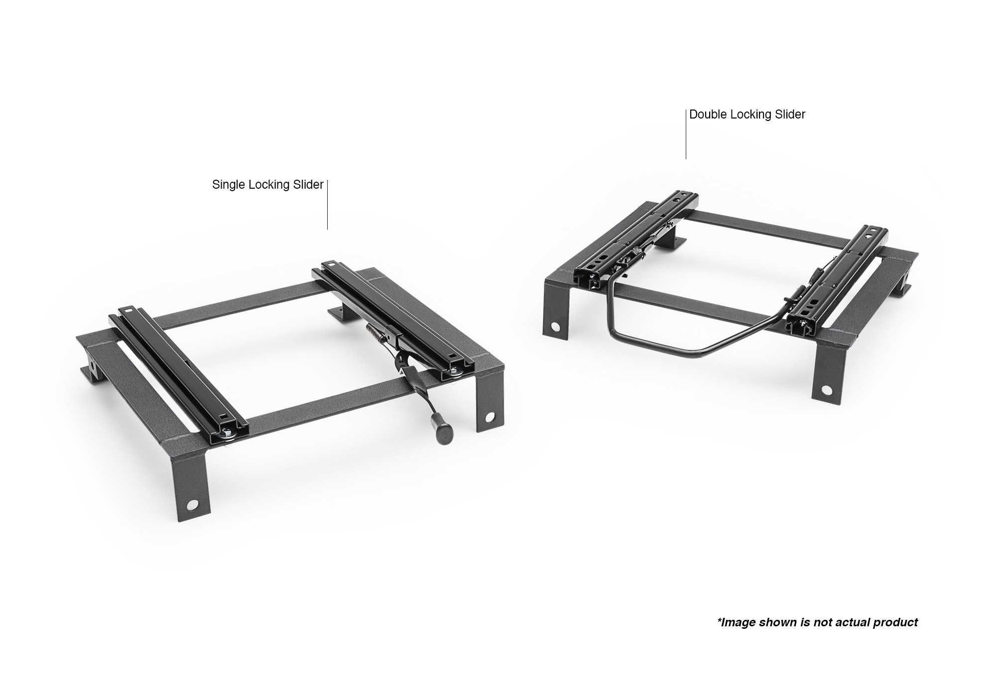 2010+ Camaro Corbeau Racing Seat Mounting Bracket with Double Locking Slider