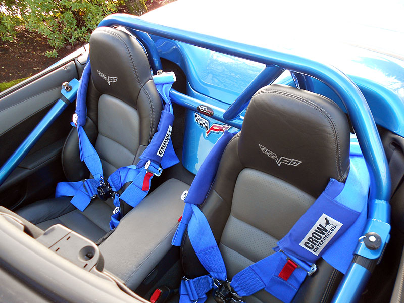 C5 Corvette Convertible 4, 5 or 6-Point Roll Bar, Standard Finish