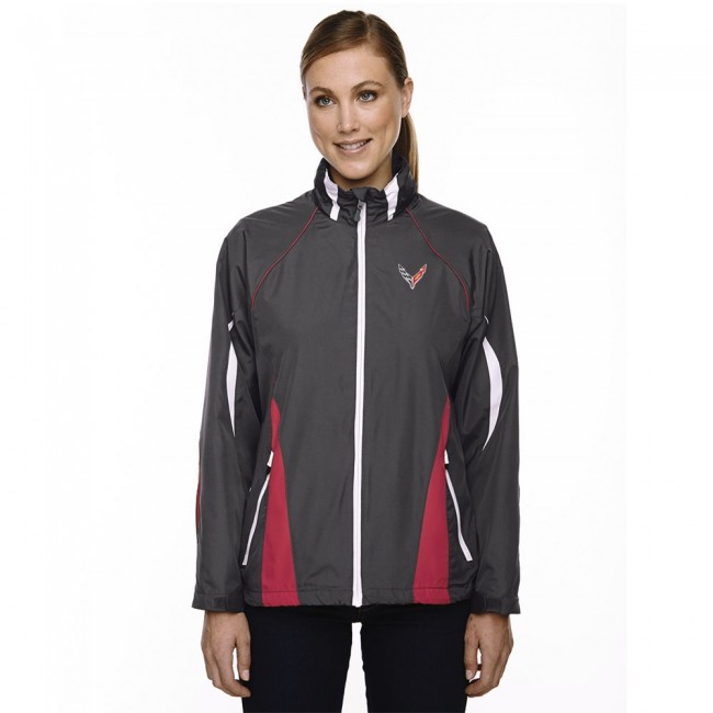 C8 Corvette, Next Generation Corvette 2020 Ladies Colorblock Hooded Jacket