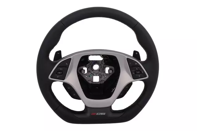2015 2016 C7 Corvette Z06 Steering Wheel Automatic Black Leather kalahari Stitching