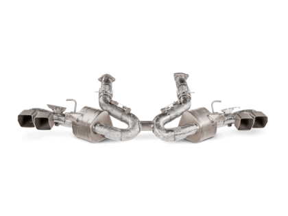 2020-2023 Corvette C8 Stingray Akrapovic Slip On Line Exhaust System, light weight Titanium