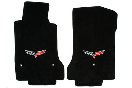 C6 Corvette 07L-13E Lloyd Ultimat Floor Mats w/C6 Emblem