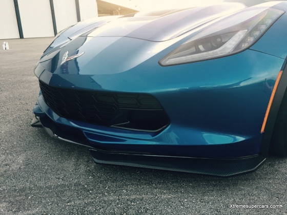 C7 Corvette Stingray, Wide Body Xtreme Carbon Fiber Front Splitter