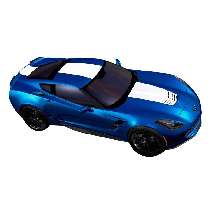 C7 Corvette, 17-19 Coupe Grand Sport Heritage Stripe Kit