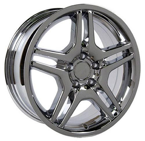 18" Replica Wheel fits Mercedes, Benz C, Class,  MB02 Chrome 18x8