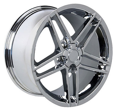 18" Fits Chevrolet,  Corvette C6 Z06 Wheel,  Chrome 18x10.5