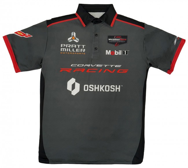 C8 Corvette, Corvette Racing, Pratt Miller Sublimated Polo, Limited Edition