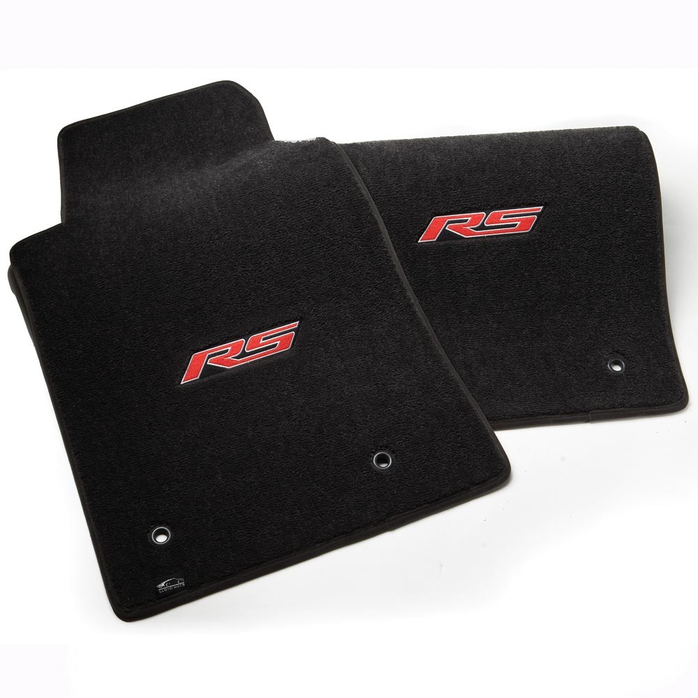 2010 Camaro Ultimat Floor Mats, Embroidered Camaro RS Logo Only