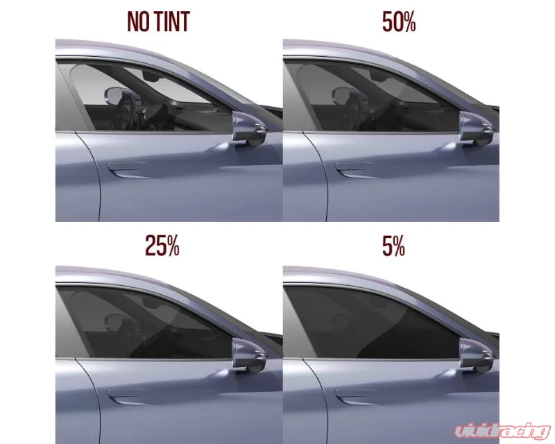 Vicrez Window Tint Pre-Cut Front Roll-up Driver Side vwt10598 50% - Light Chevrolet Corvette Coupe C8 2020-2024