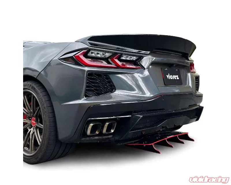 Vicrez Zonari VR5 Rear Diffuser Dry Carbon Fiber (Vinyl) Chevrolet Corvette C8 2020-2024