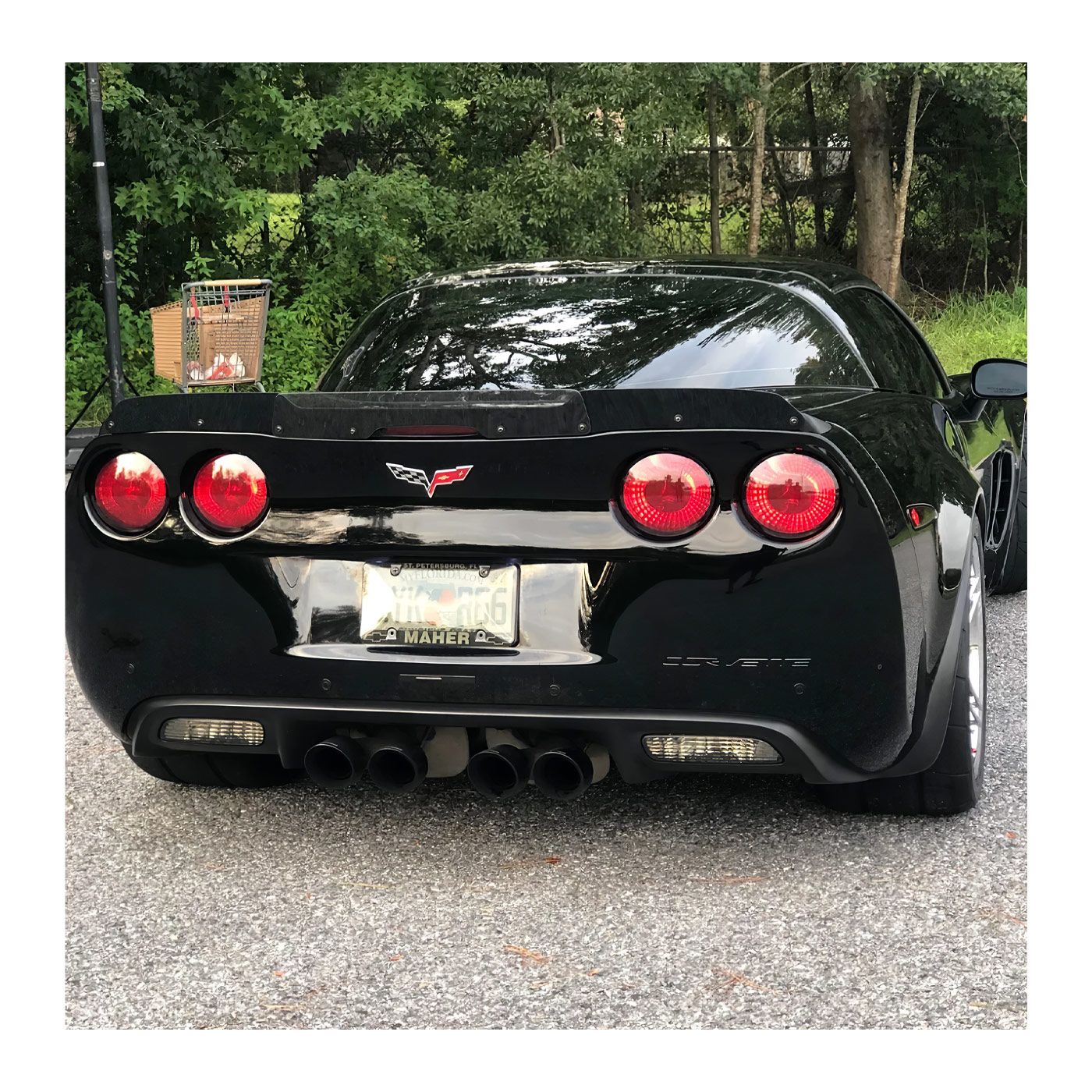 C6 Corvette 05-13 ZR1 Rear Spoiler Wicker Bill (Dark Tint)