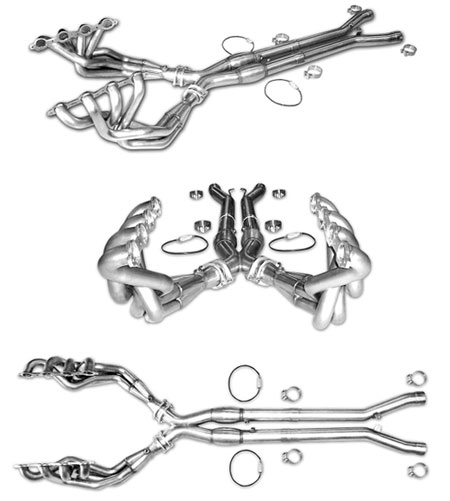 1 3/4" for 1997 thru 2000 C5 with Metal Matrix cats, X Pipe and